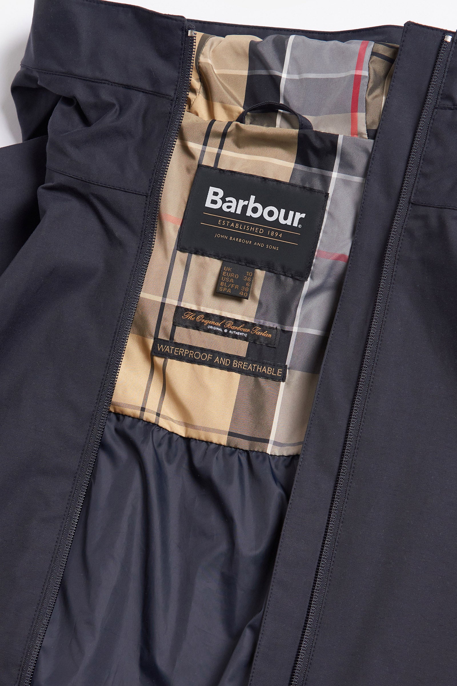 Barbour Heron Waterproof Jacket - Dark Navy