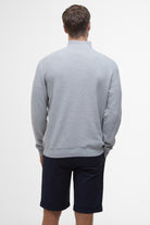 Barbour Pique Half-Zip Sweatshirt - Grey Marl