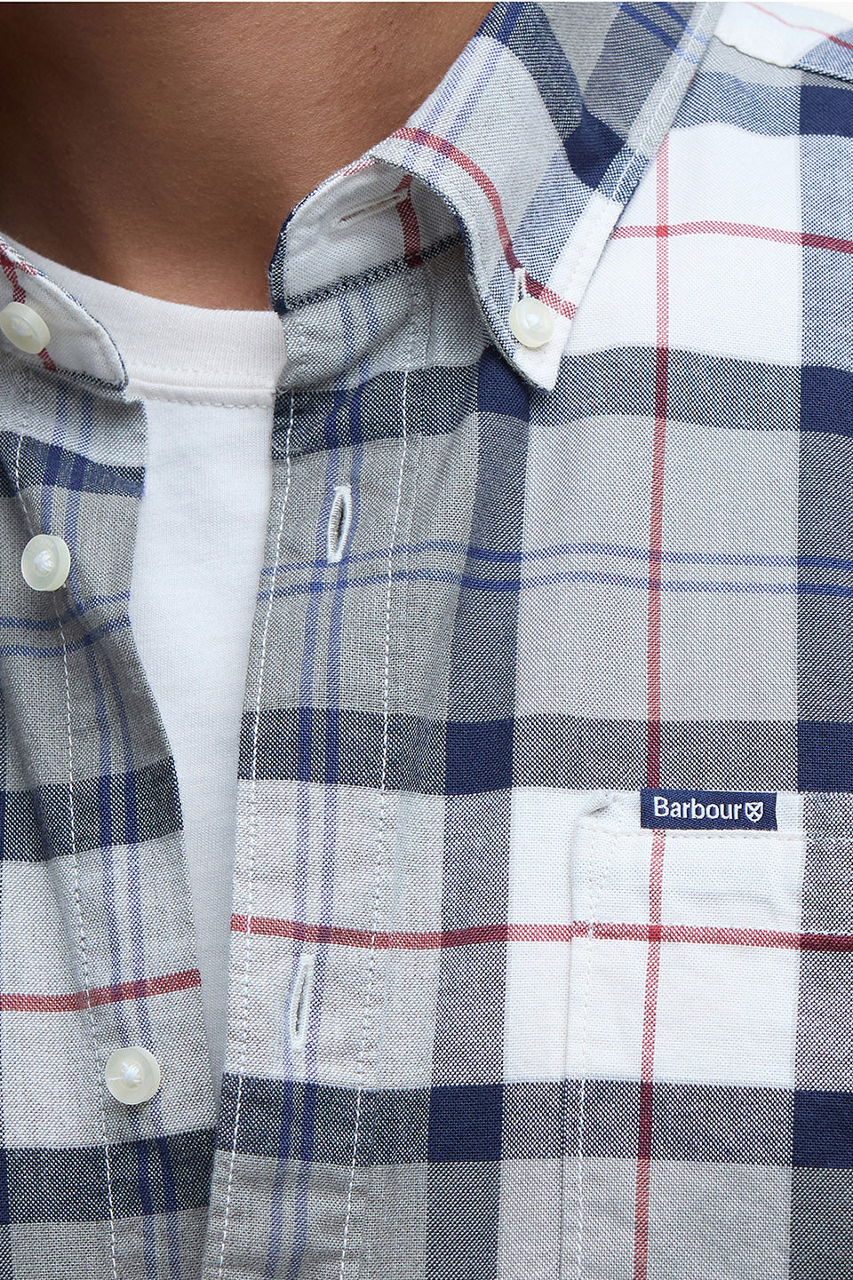 Barbour Lewis Tailored Shirt - Bleached Pine Tartan