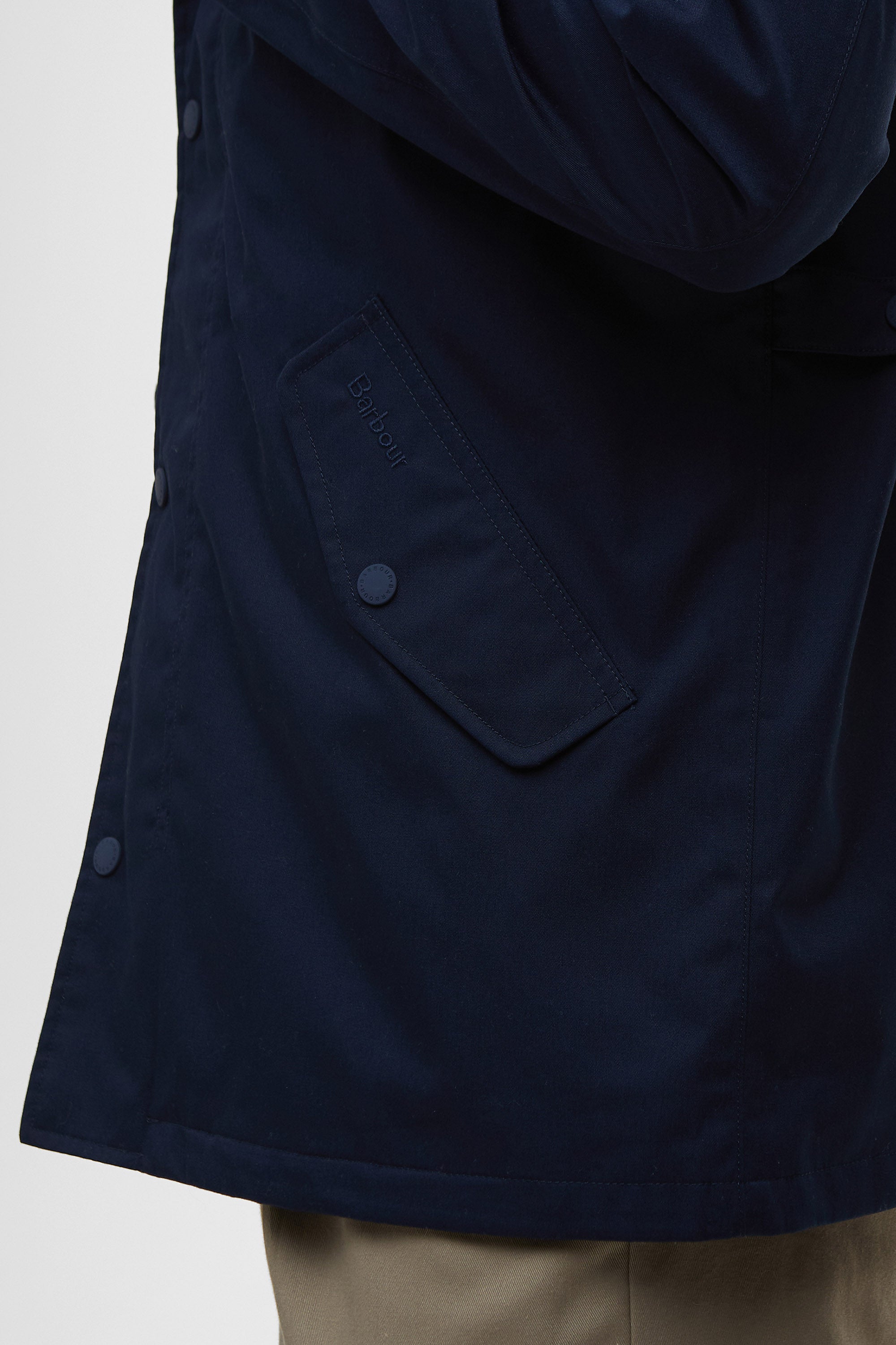 Barbour City Chelsea Waterproof Jacket - Navy/Bleached Pine