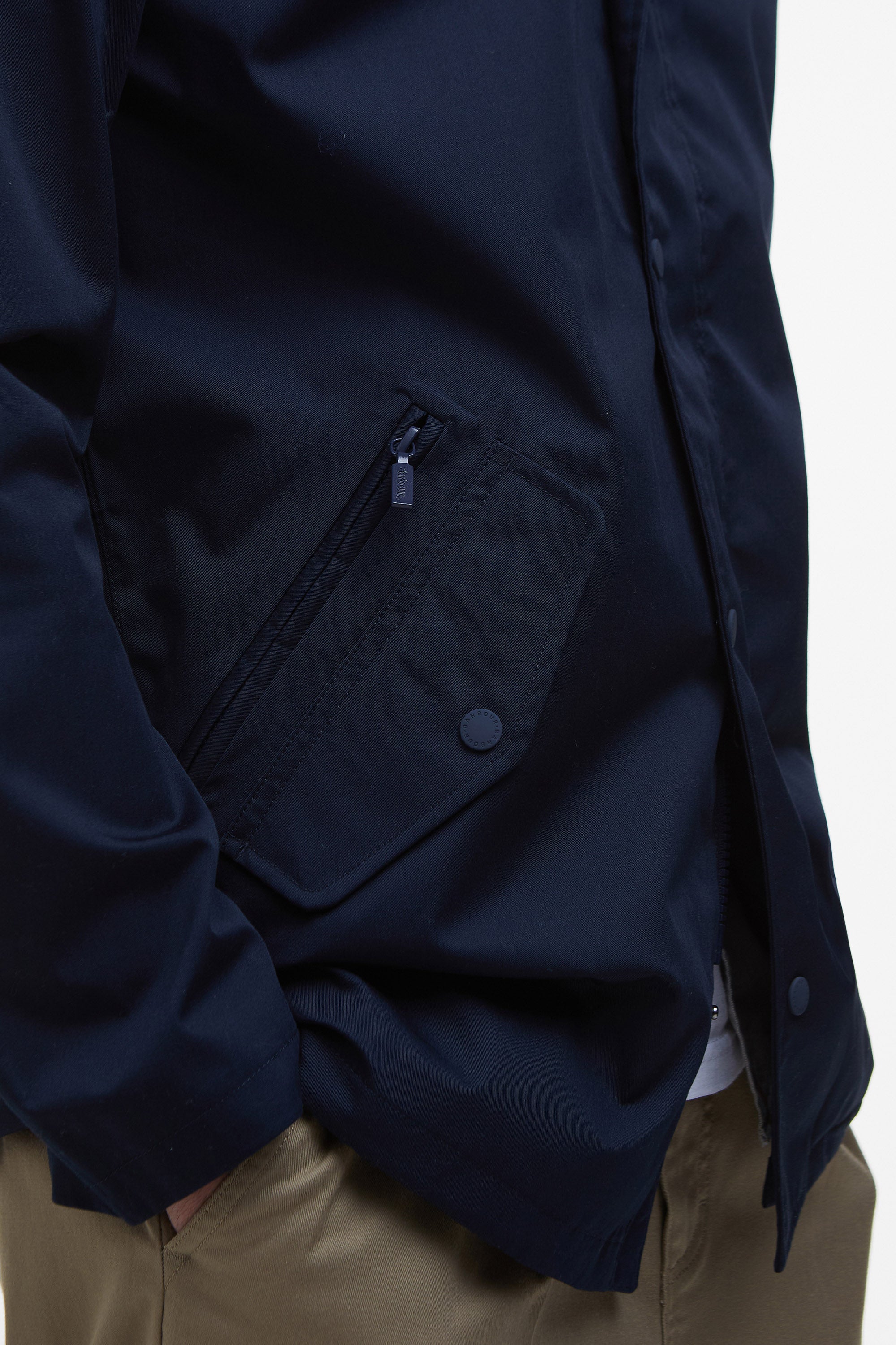 Barbour City Chelsea Waterproof Jacket - Navy/Bleached Pine