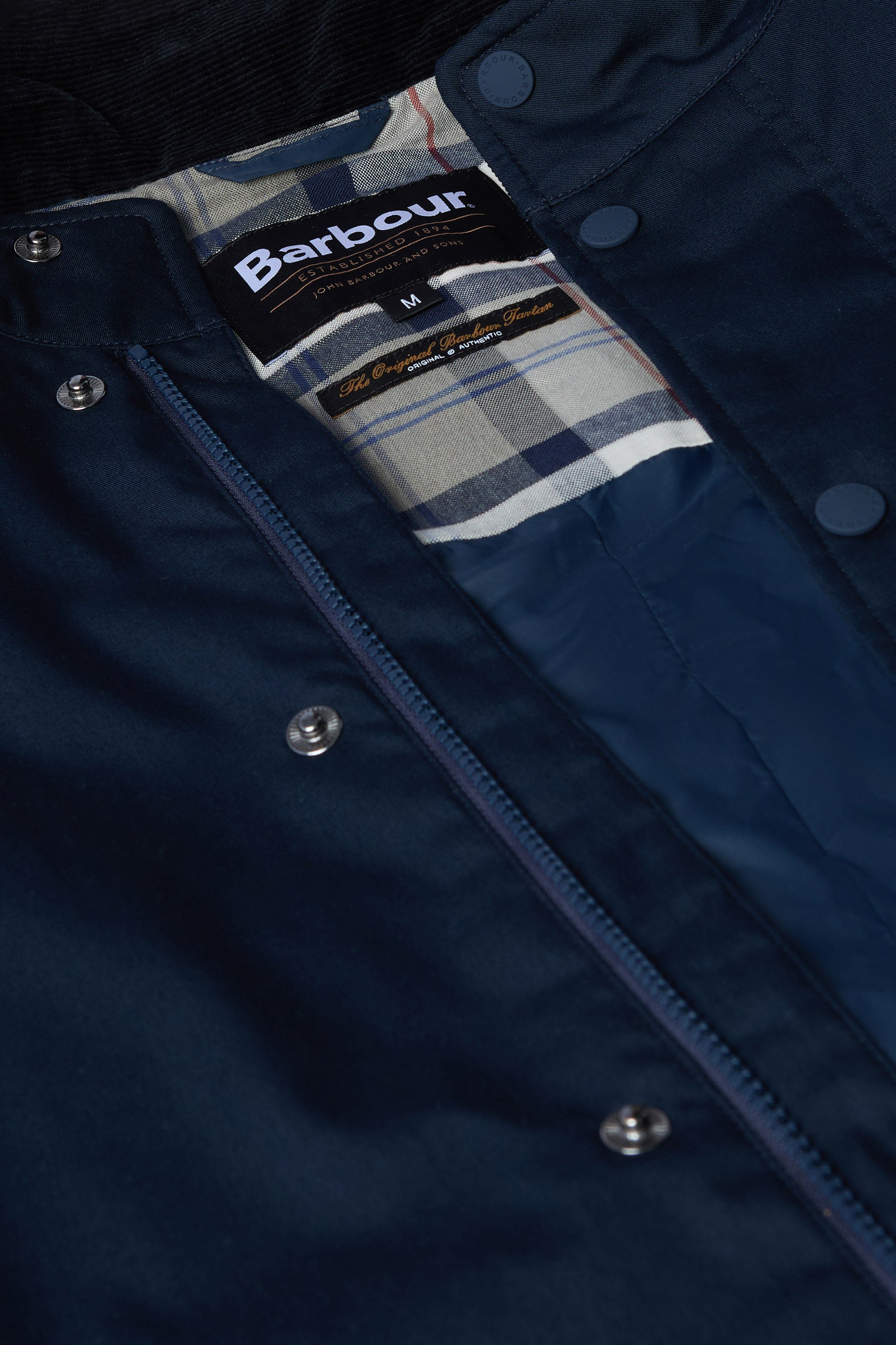 Barbour City Chelsea Waterproof Jacket - Navy/Bleached Pine