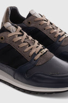 Ambitious Grizz Leather Trainers - Navy/Black