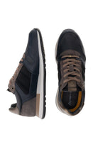 Ambitious Grizz Leather Trainers - Navy/Black