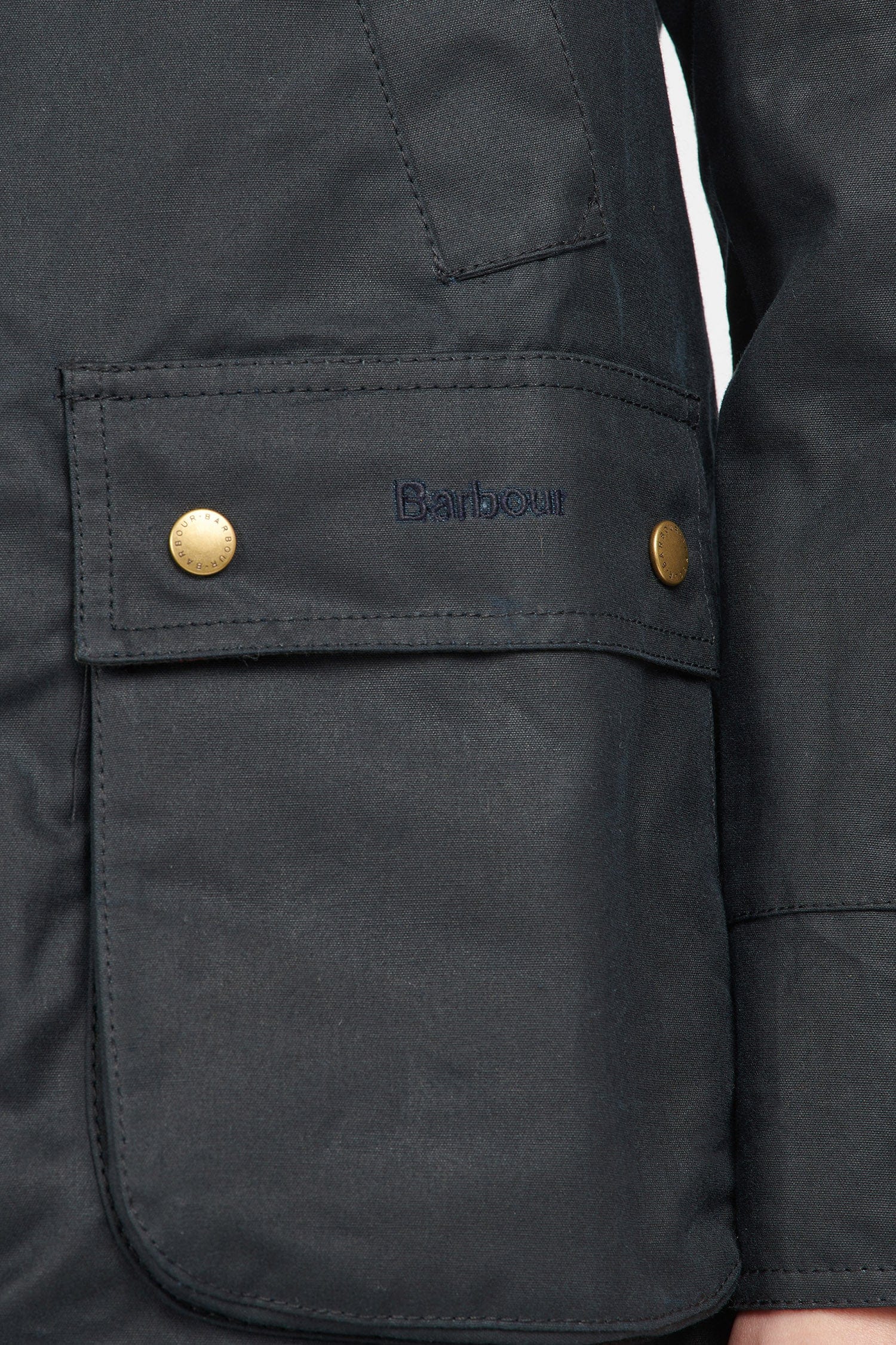 Barbour Acorn Wax Jacket - Navy