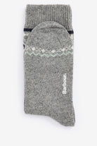 Barbour Anaise Fair Isle Sock - Mid Grey/Loden