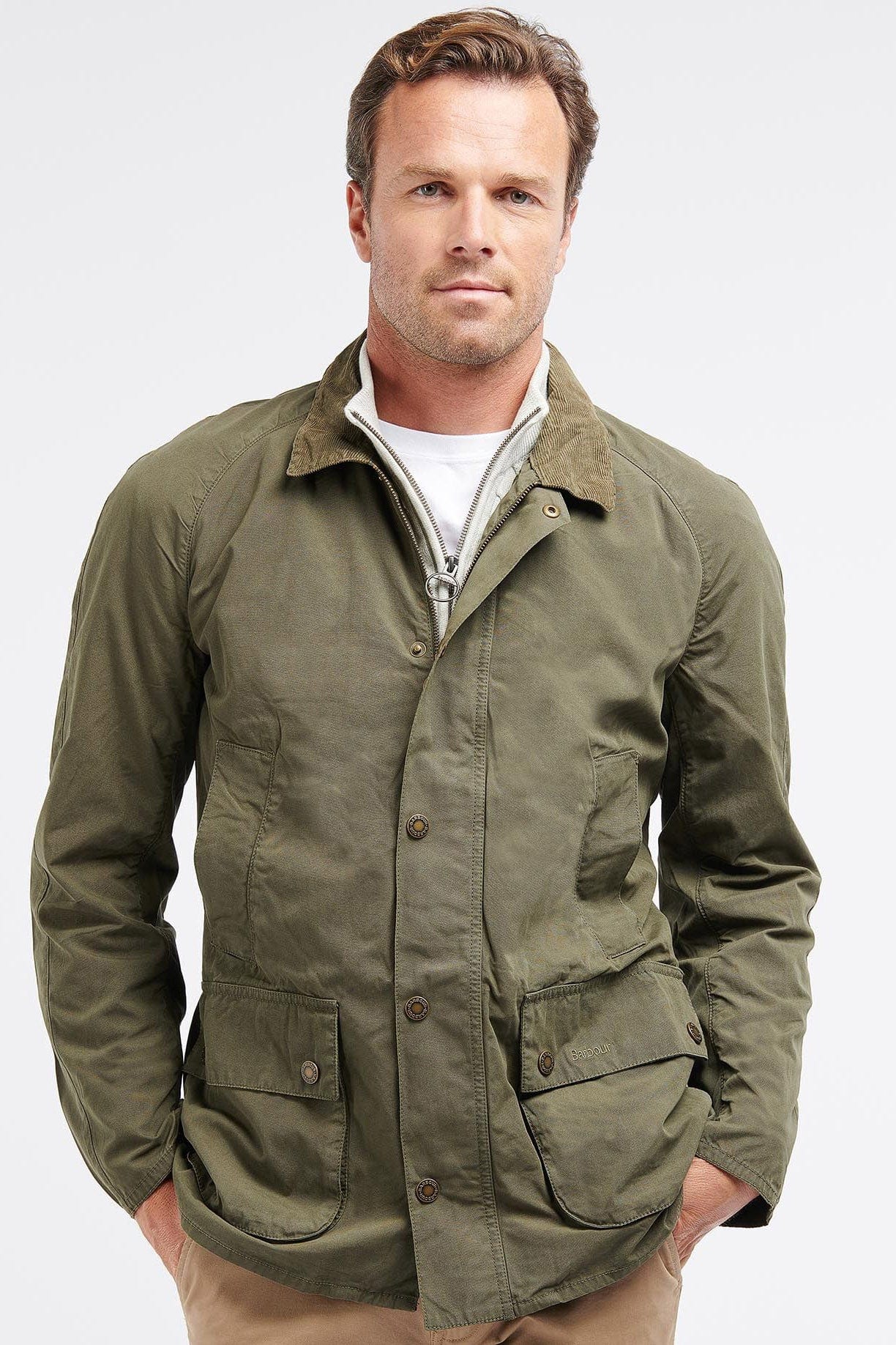 Barbour Ashby Casual Jacket - Olive