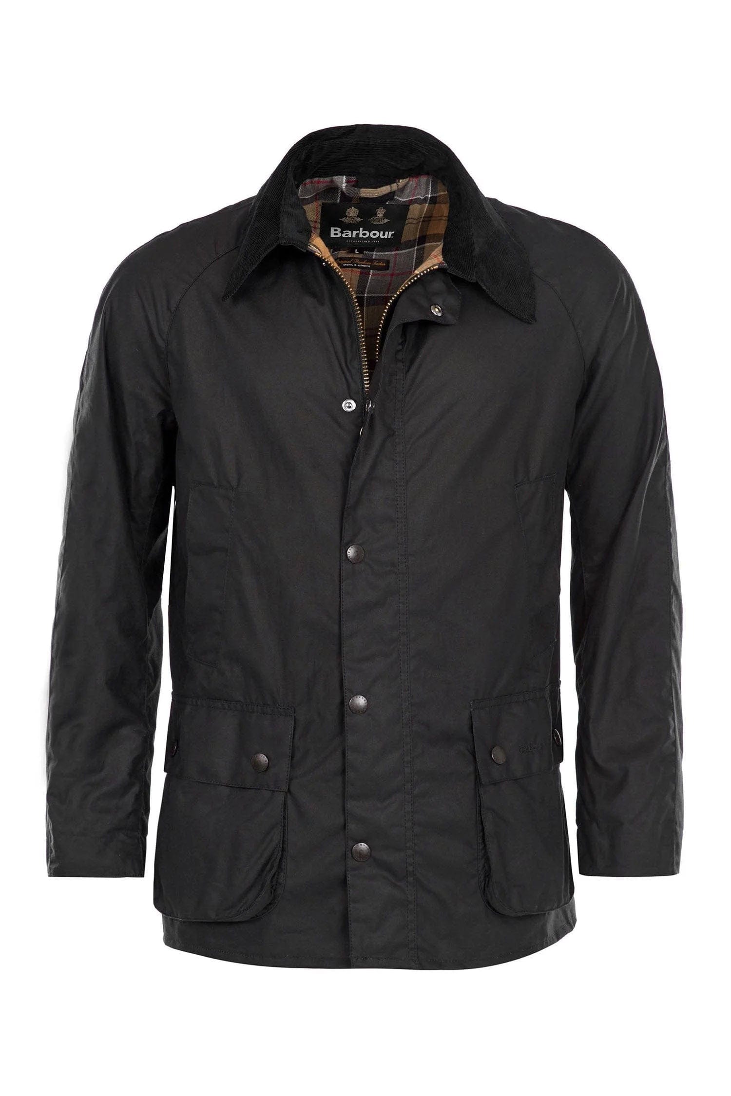 Barbour Ashby Wax Jacket - Navy