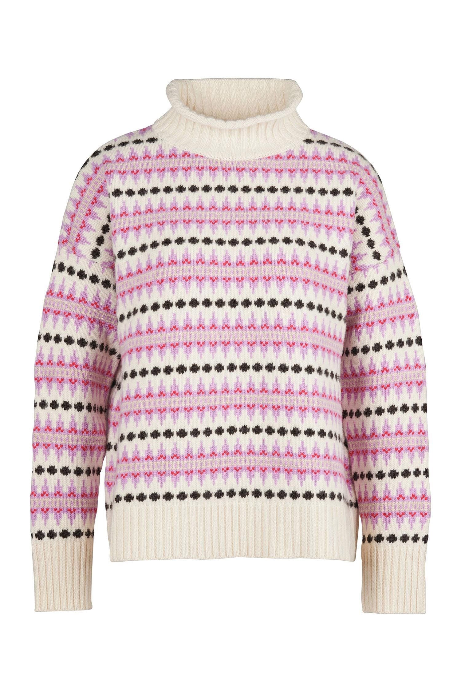 Barbour Avondale Fairisle Funnel Neck Jumper - Multi