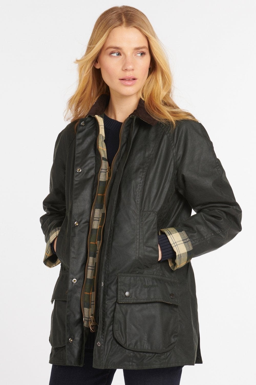 Barbour Beadnell Wax Jacket - Sage