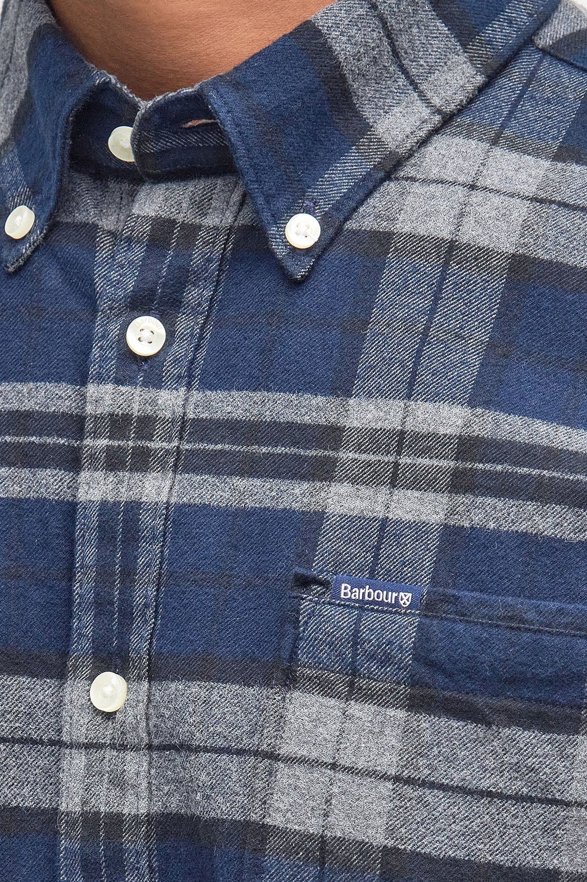 Barbour Betsom Tailored Checked Shirt - Grey Marl