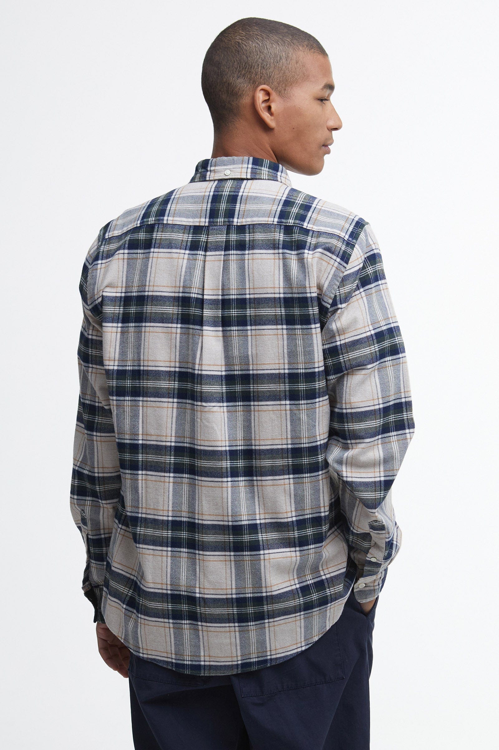 Barbour Betsom Tailored Checked Shirt - Stone Marl