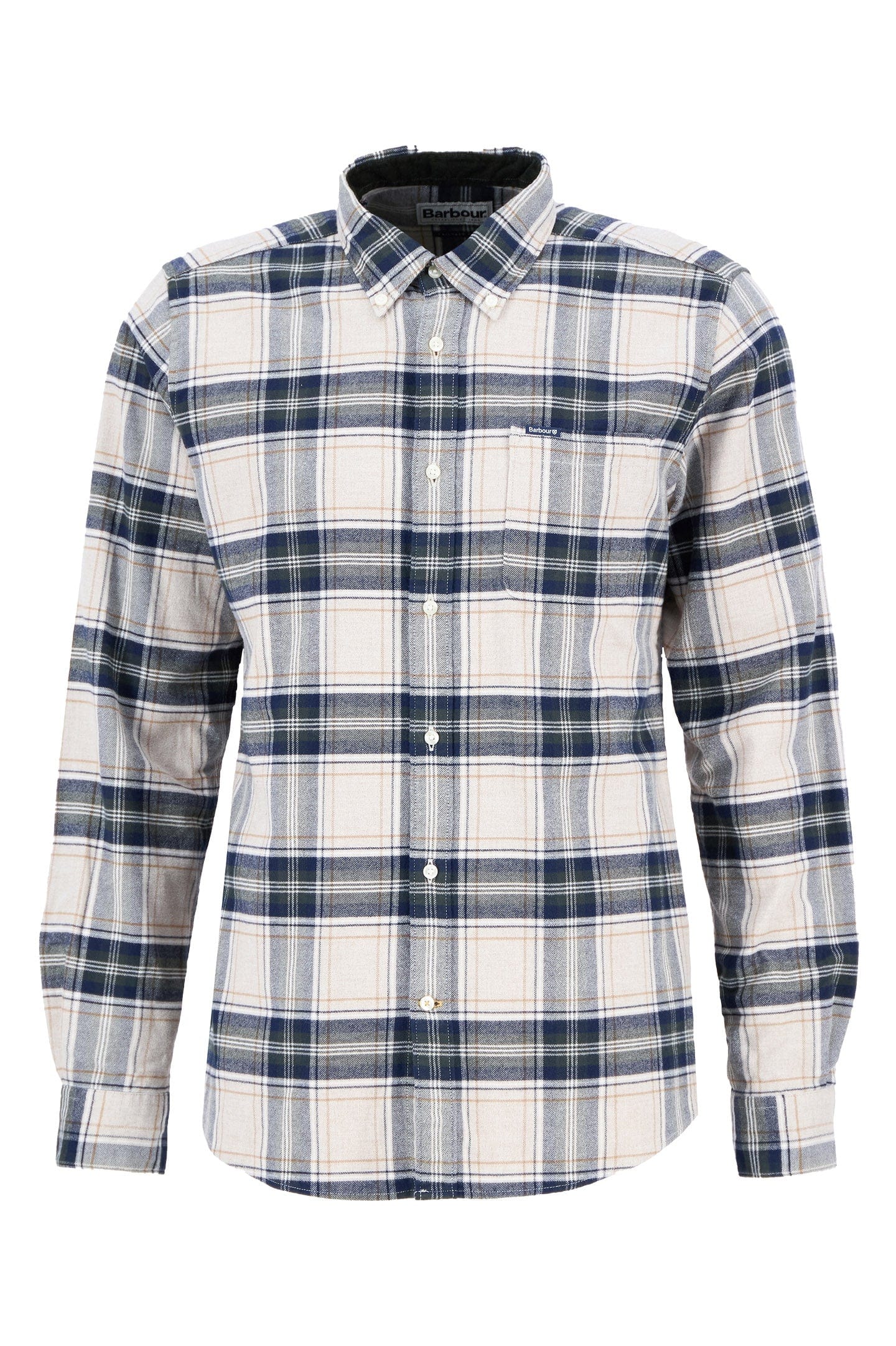 Barbour Betsom Tailored Checked Shirt - Stone Marl