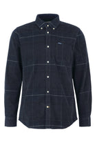 Barbour Blair Tailored Tartan Cord Shirt - Black Slate