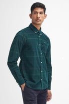 Barbour Blair Tailored Tartan Cord Shirt - Green Loch