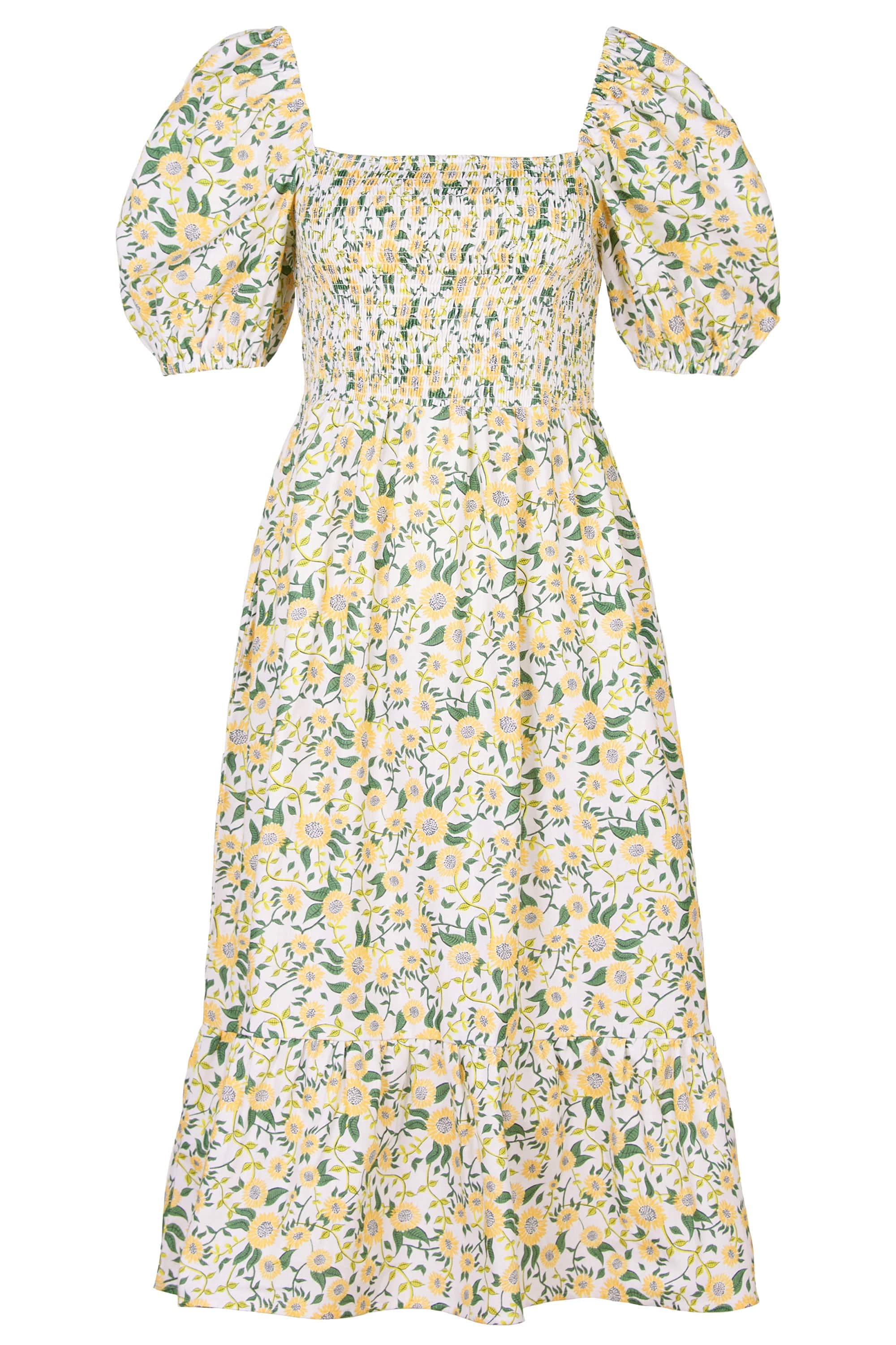 Barbour Bloomfield Dress - Multi Sunflower