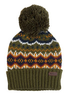 Barbour Case Fairisle Beanie - Olive MHA0699_OL11_OS