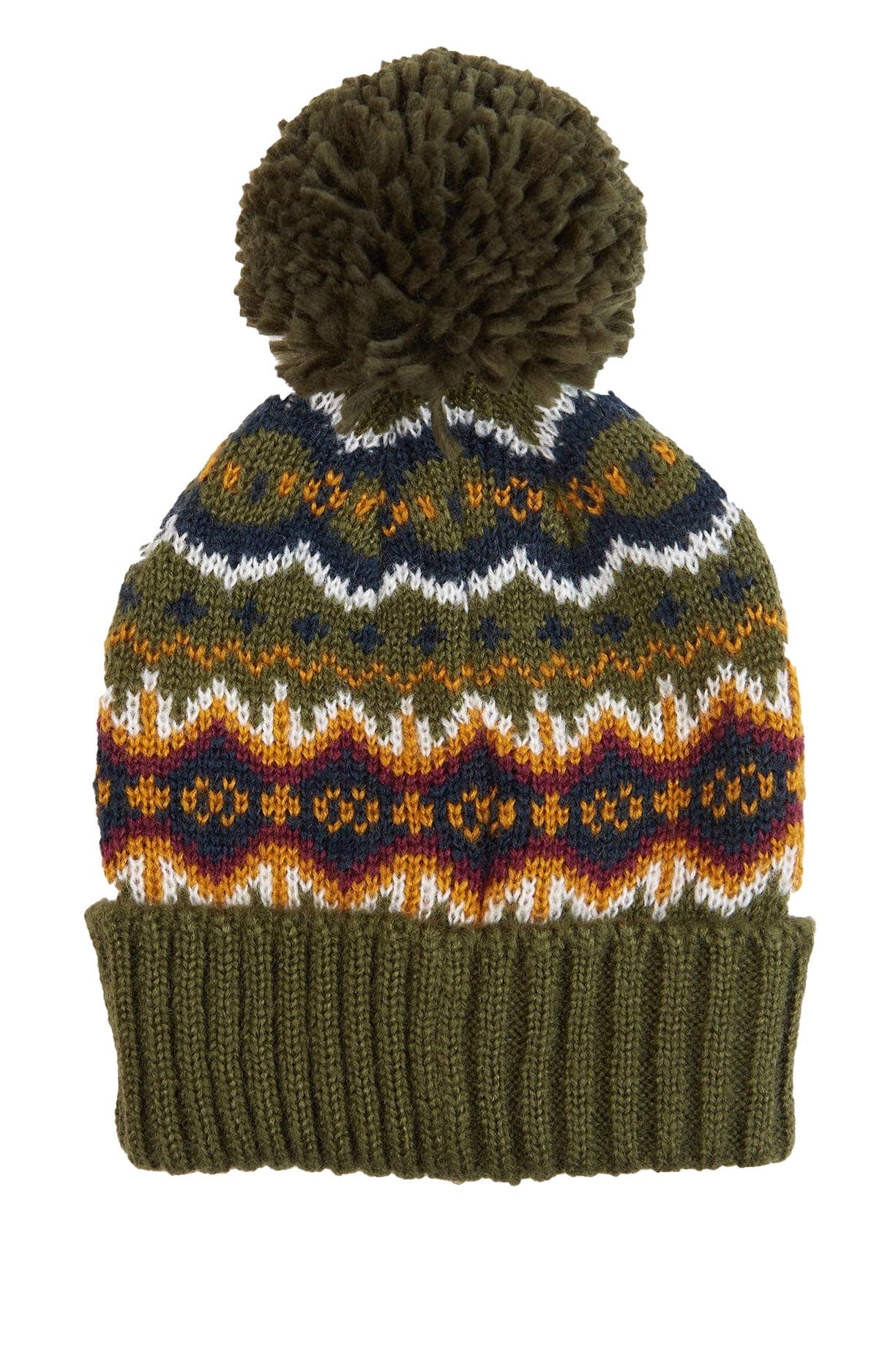 Barbour Case Fairisle Beanie - Olive MHA0699_OL11_OS