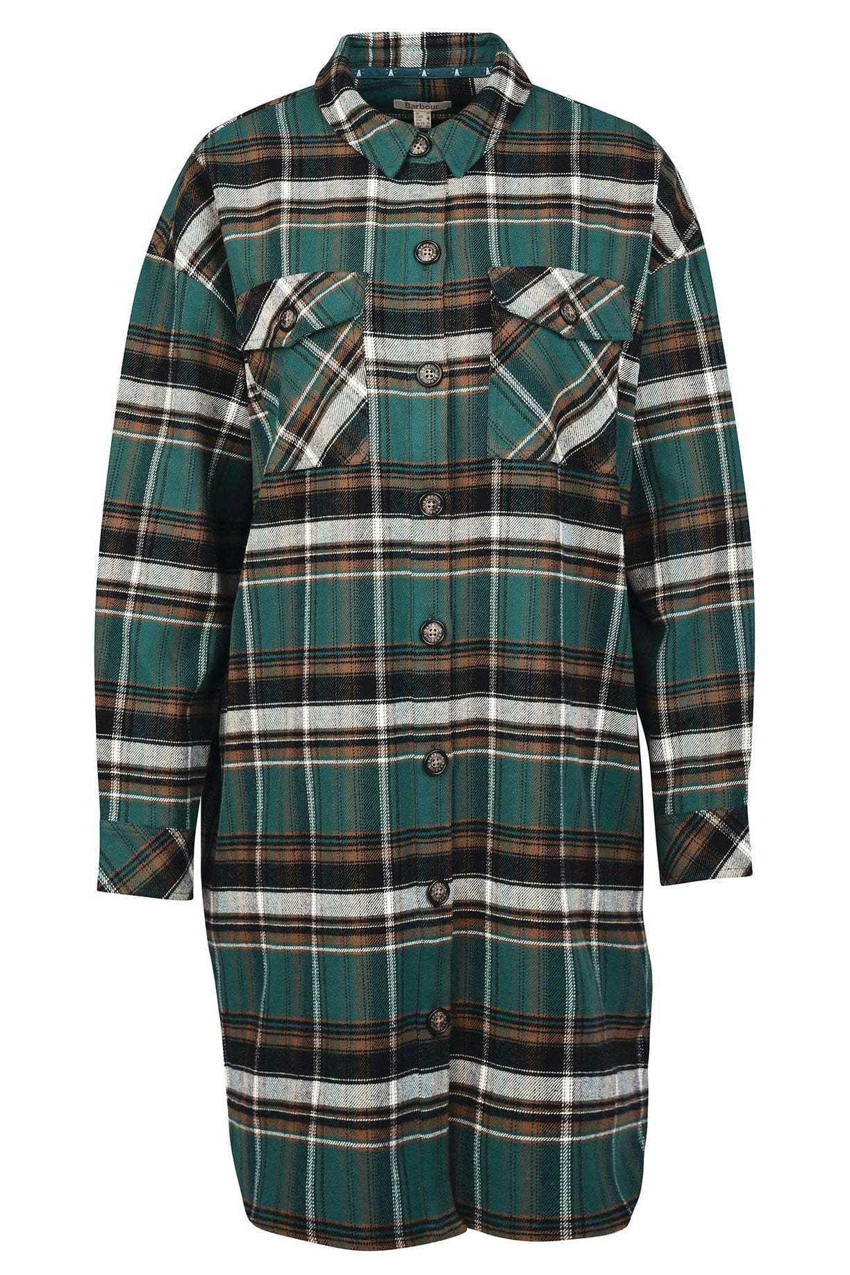 Barbour Cassley Longline Overshirt - Multi Check