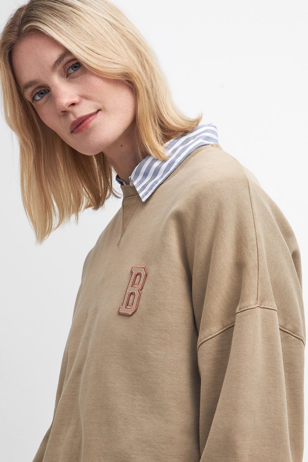 Barbour Elisha Sweatshirt - White Pepper