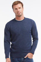 Barbour Essential Tisbury Crew Neck Jumper - Deep Blue