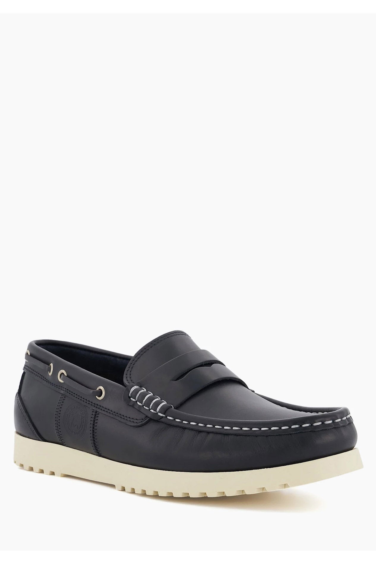 Barbour Fairway Leather Boat Shoes - Navy MFO0674_NY91_11