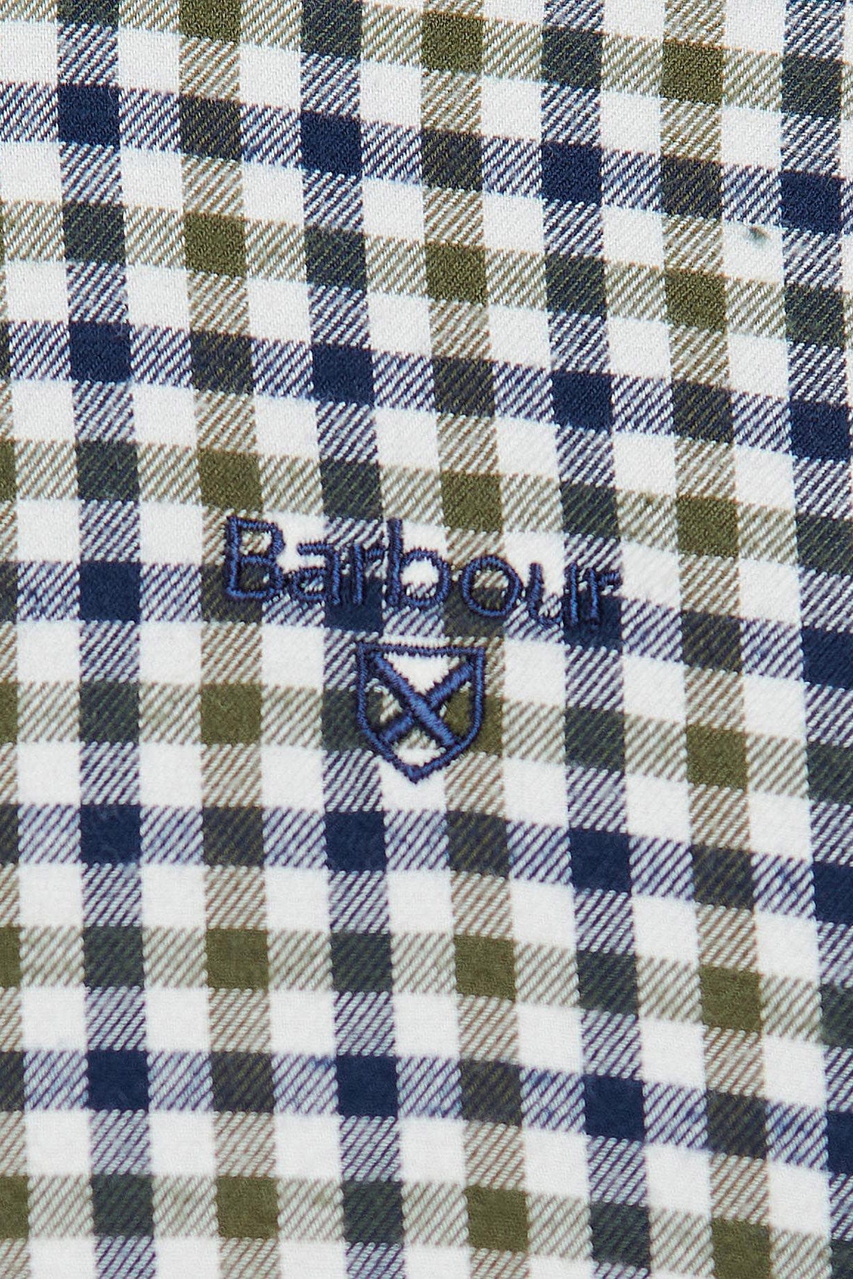 Barbour Finkle Tailored Gingham Shirt - Olive