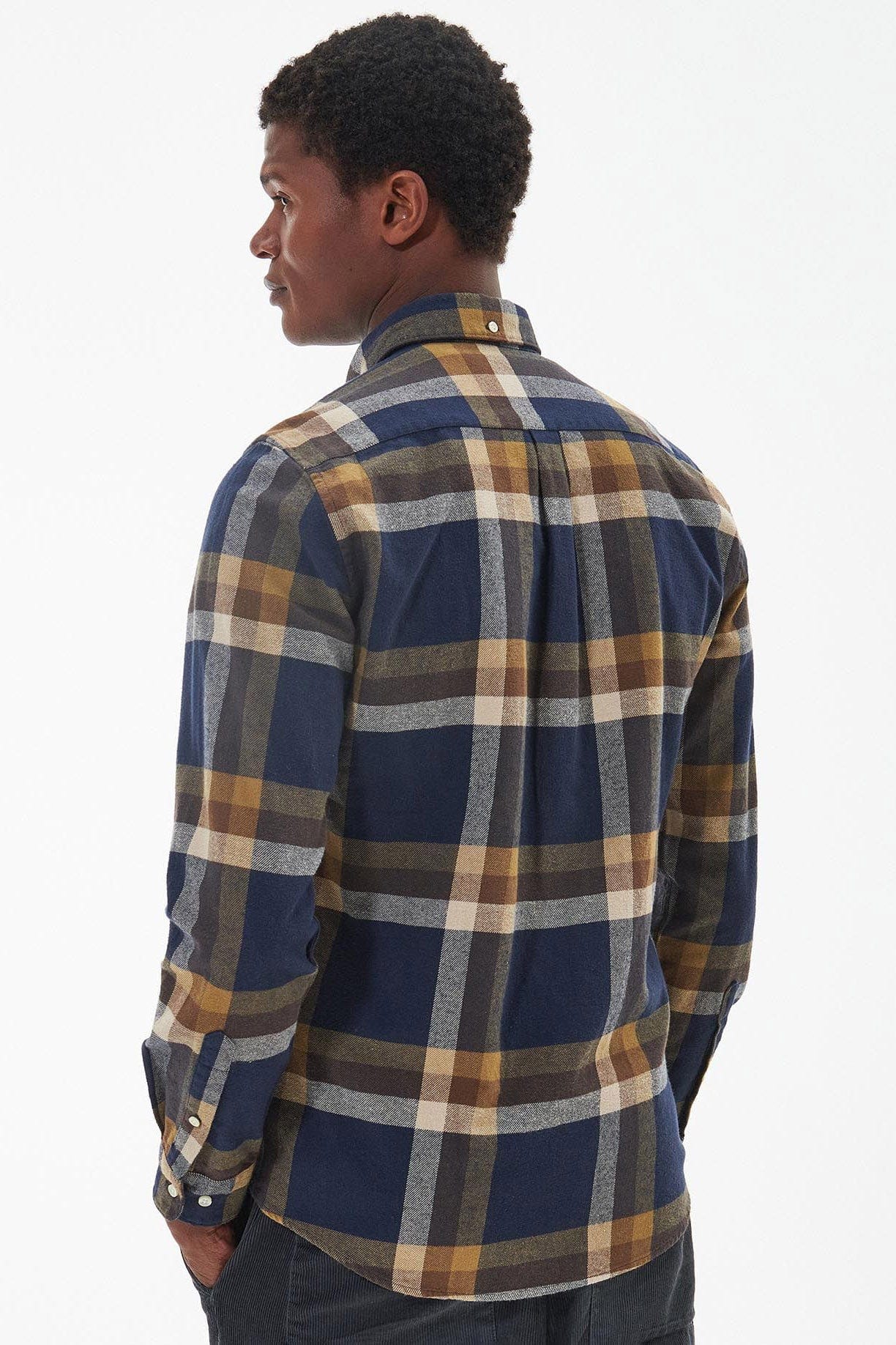 Barbour Folley Tailored Checked Shirt - Navy