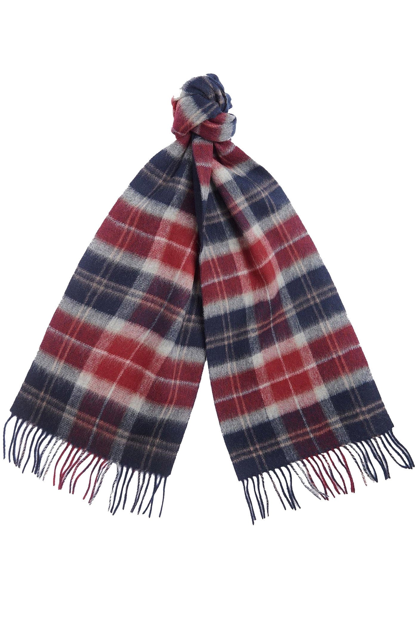 Barbour Galston Tartan Scarf - Cranberry Tartan USC0362_RE75_OS