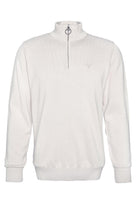 Barbour Half-Zip Cotton Jumper - Mist