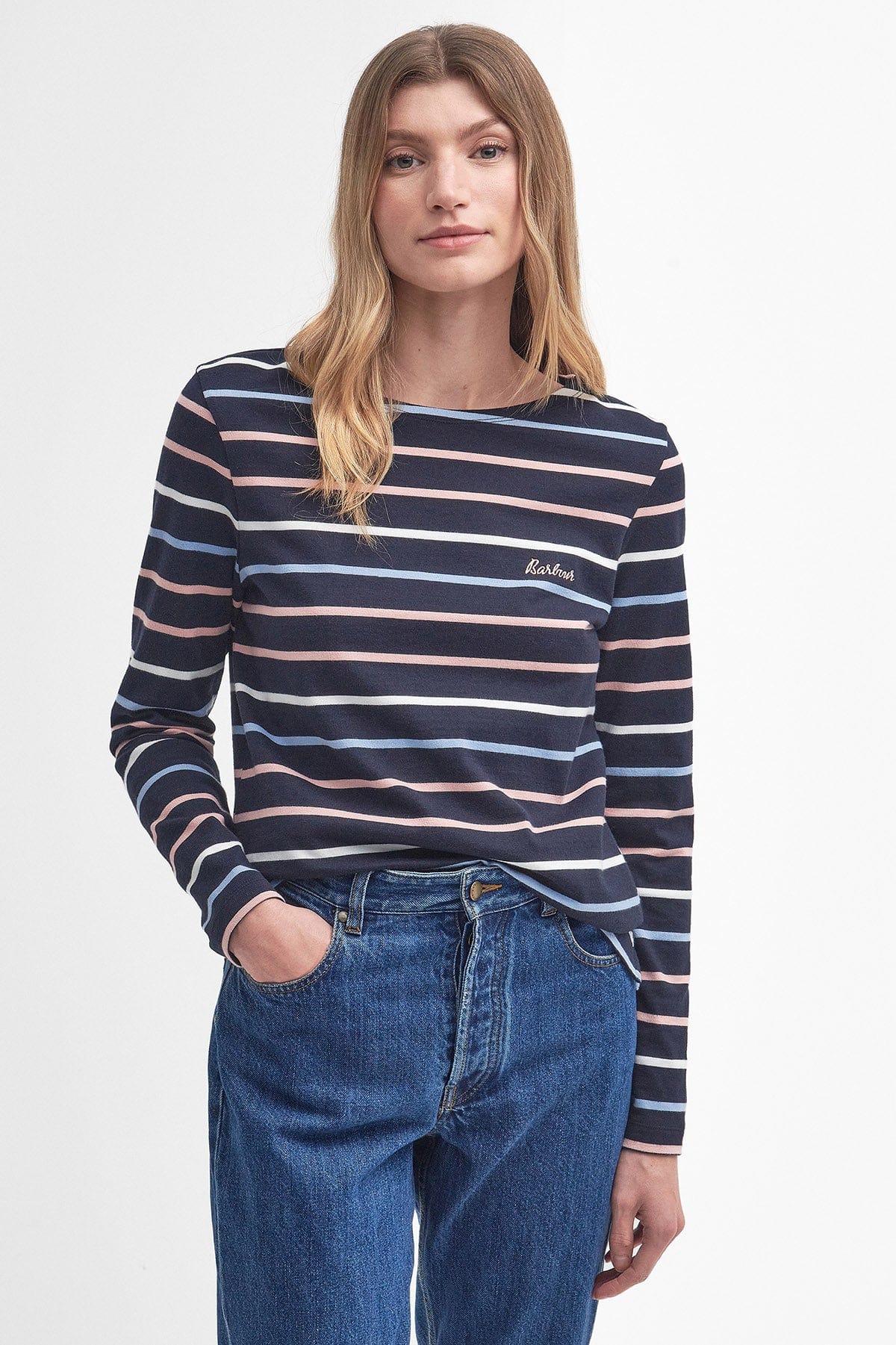 Barbour Hawkins Top - Navy Stripe