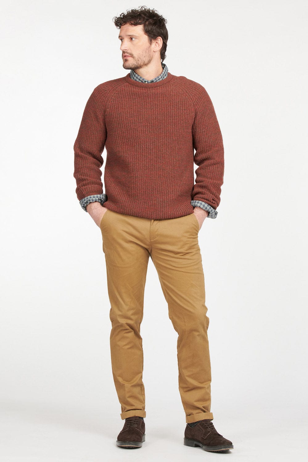 Barbour Horseford Crew Neck Jumper - Cinnamon