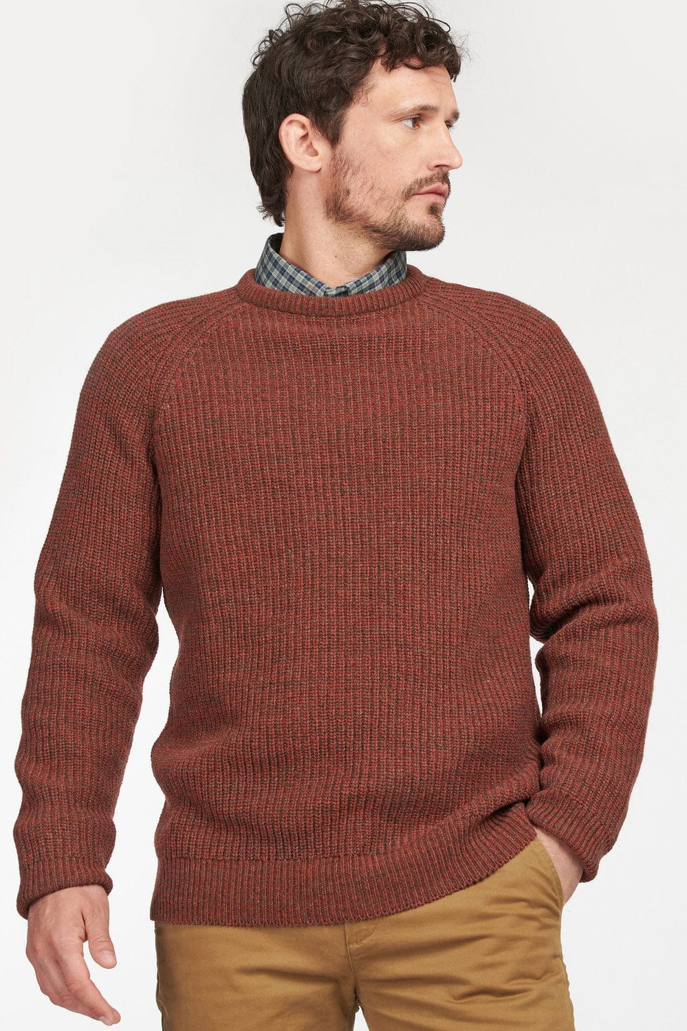 Barbour Horseford Crew Neck Jumper - Cinnamon