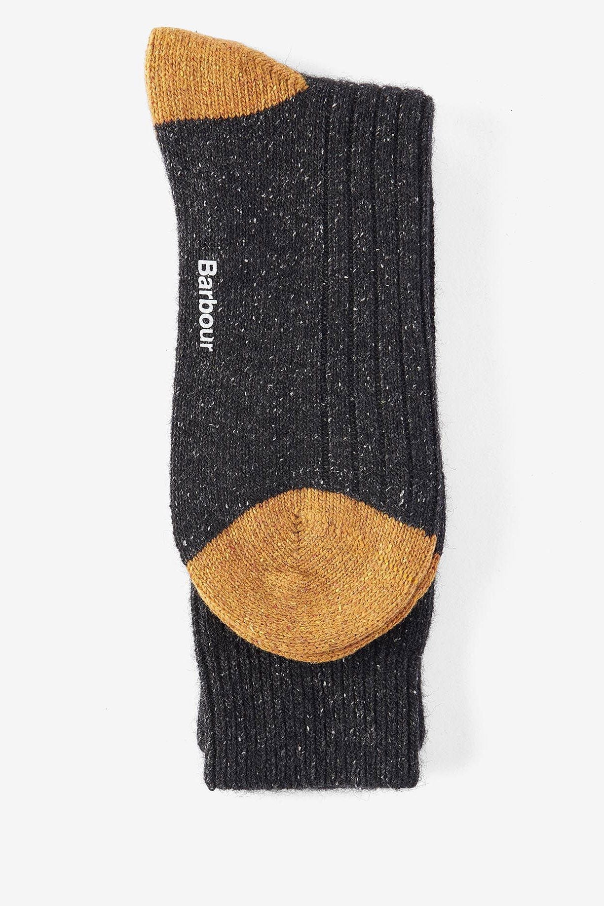 Barbour Houghton Socks - Charcoal/Ochre