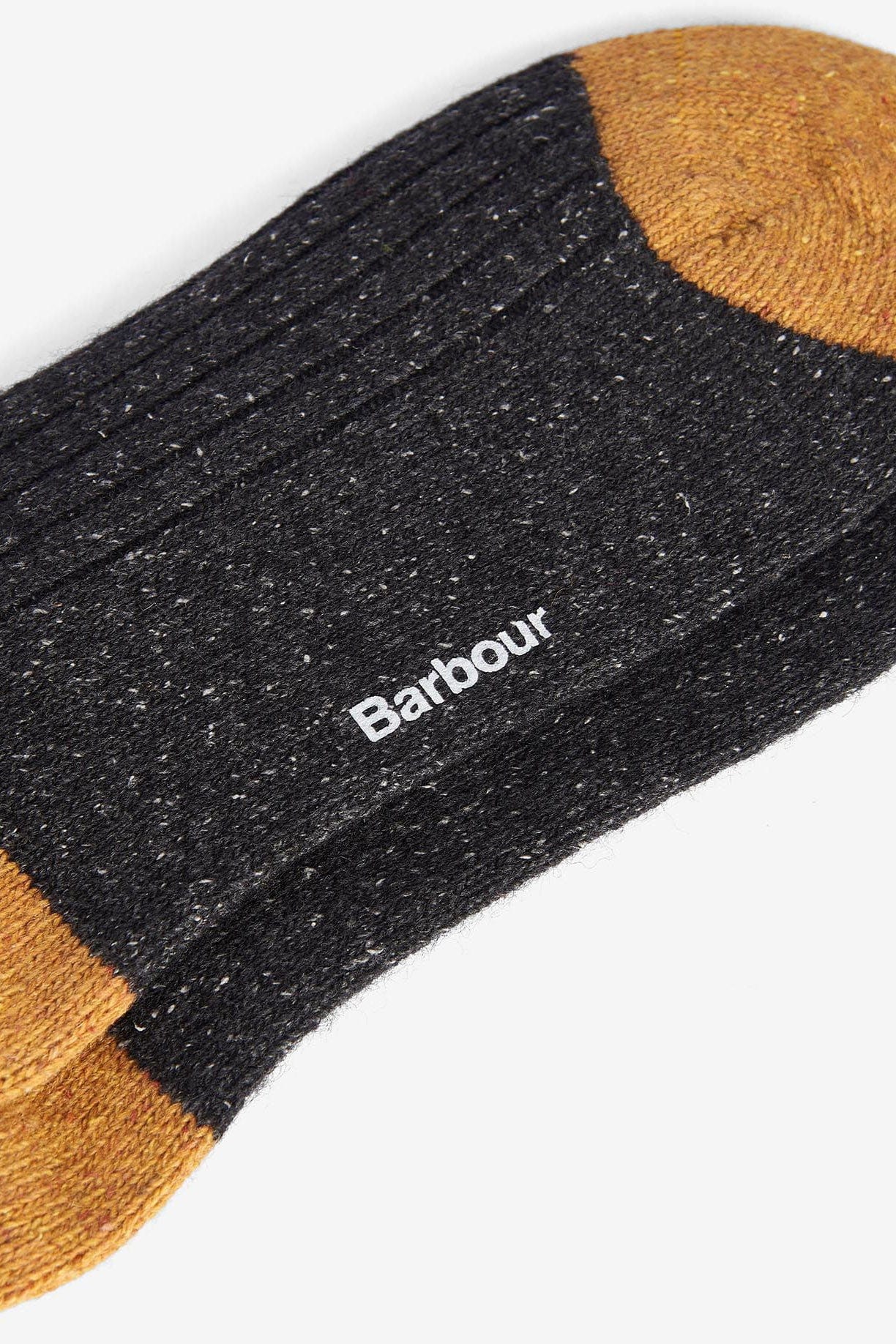 Barbour Houghton Socks - Charcoal/Ochre