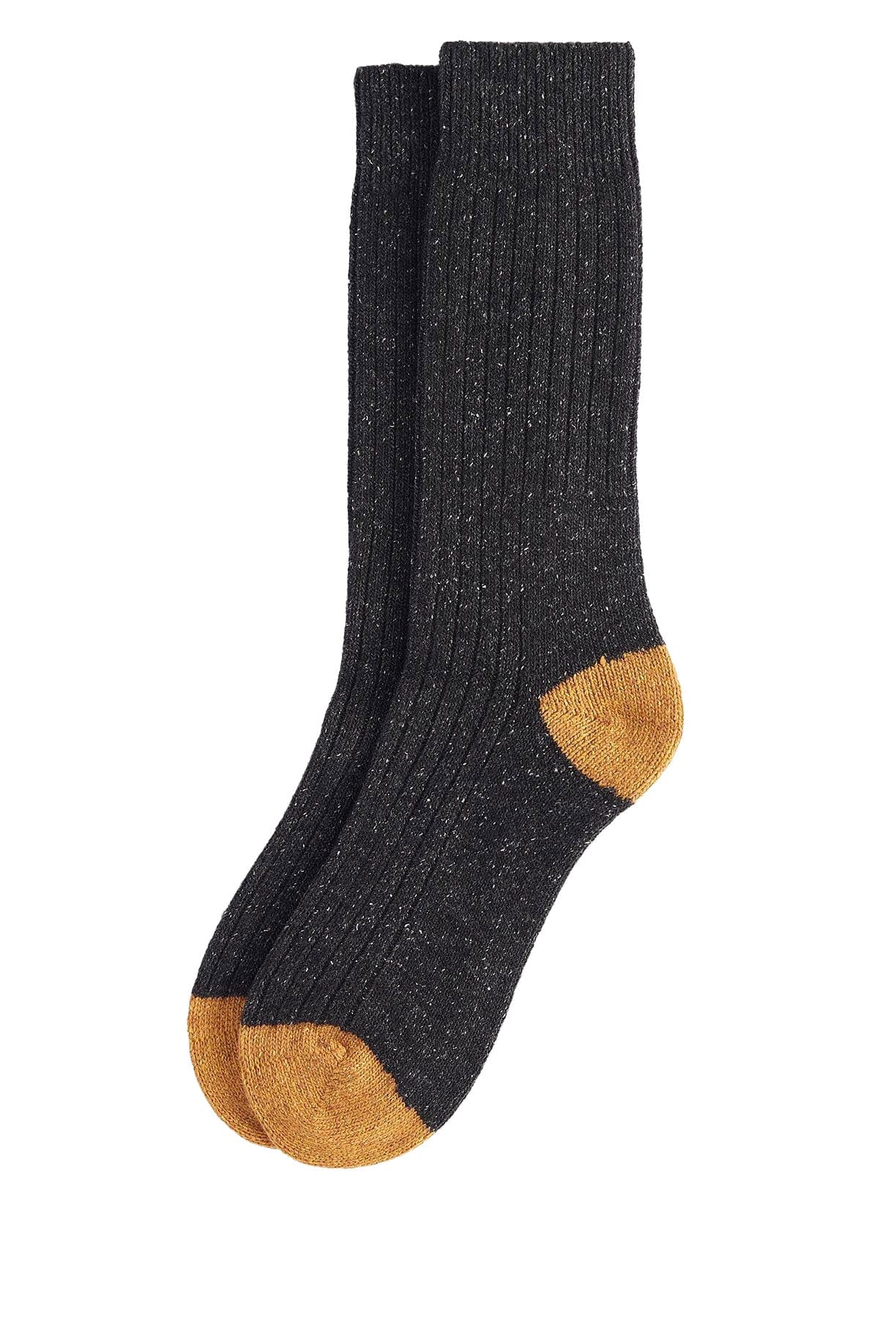 Barbour Houghton Socks - Charcoal/Ochre