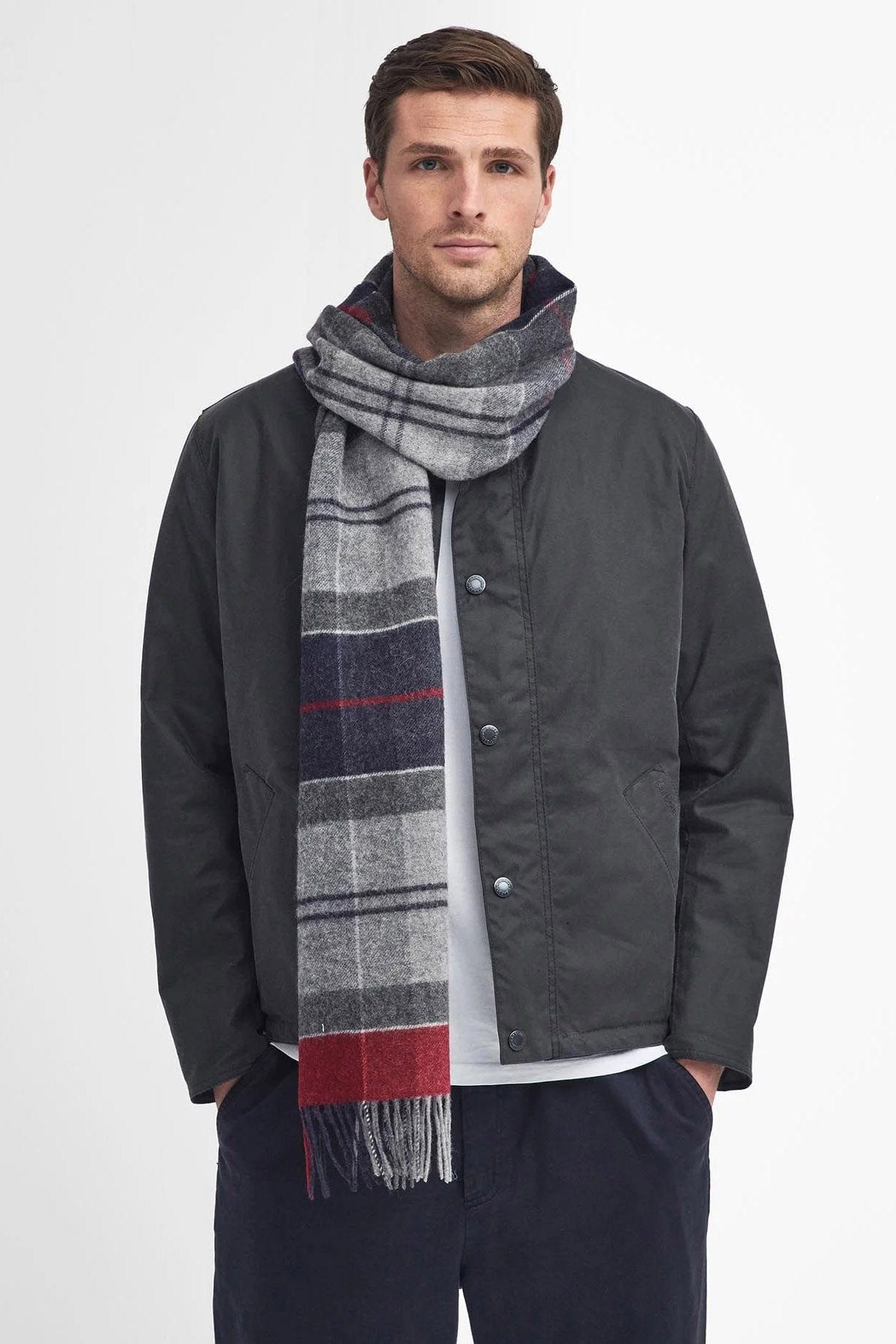 Barbour Inverness Tartan Scarf - Blue Granite USC0322_TN27_OS