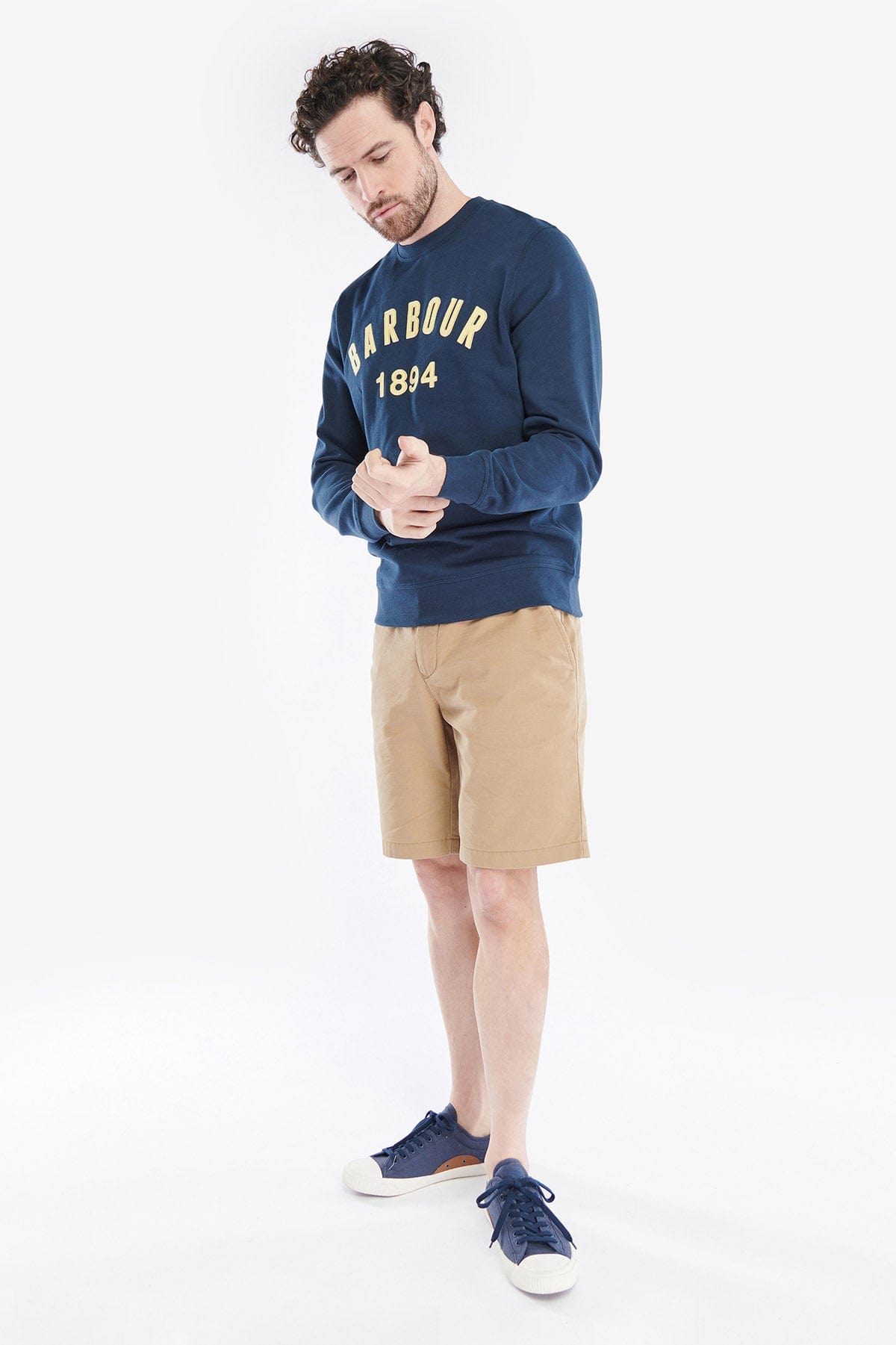 Barbour John Crew Sweatshirt - Navy