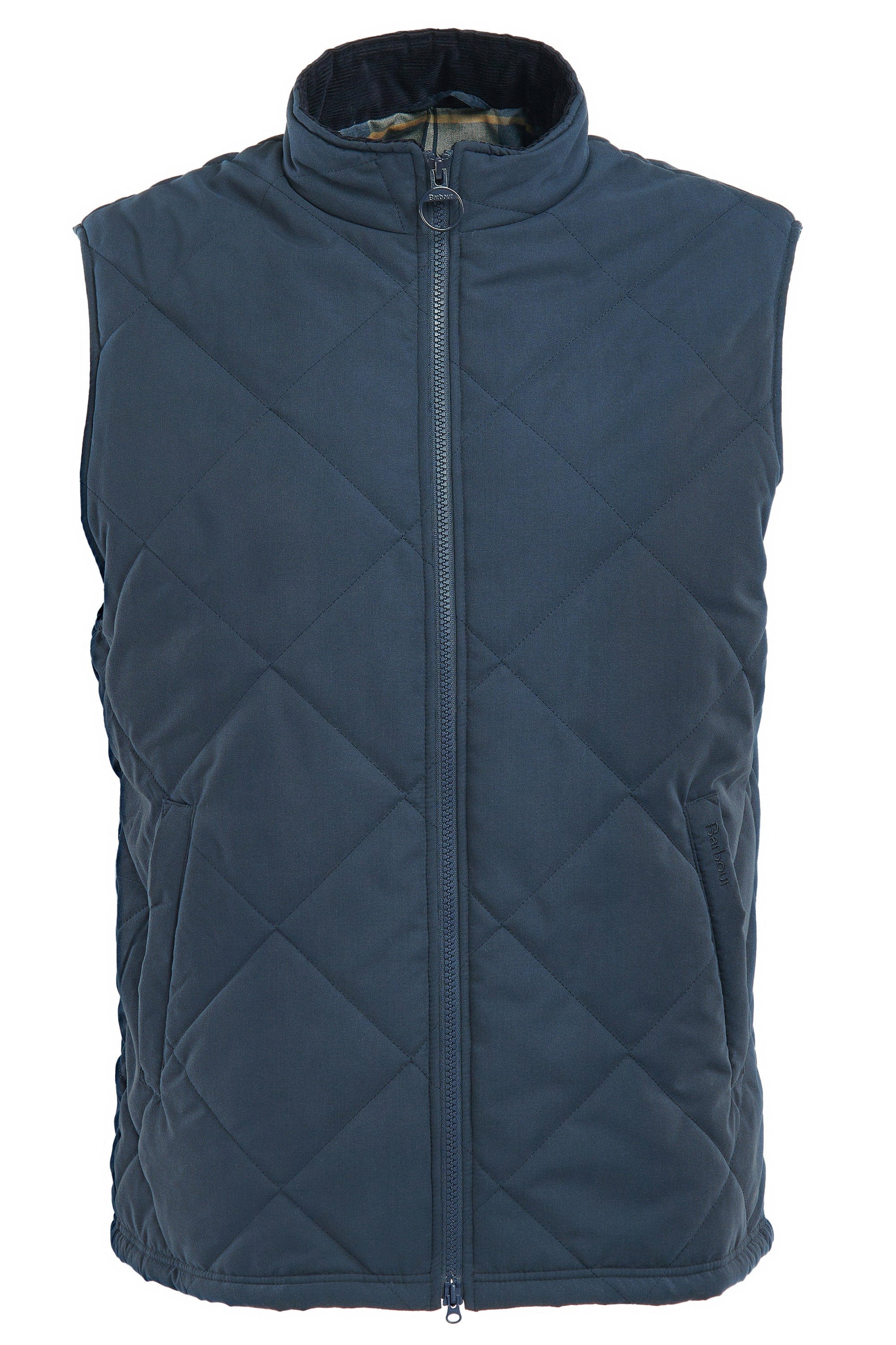 Barbour Kurt Gilet - Navy/River Birch Tartan – Potters of Buxton