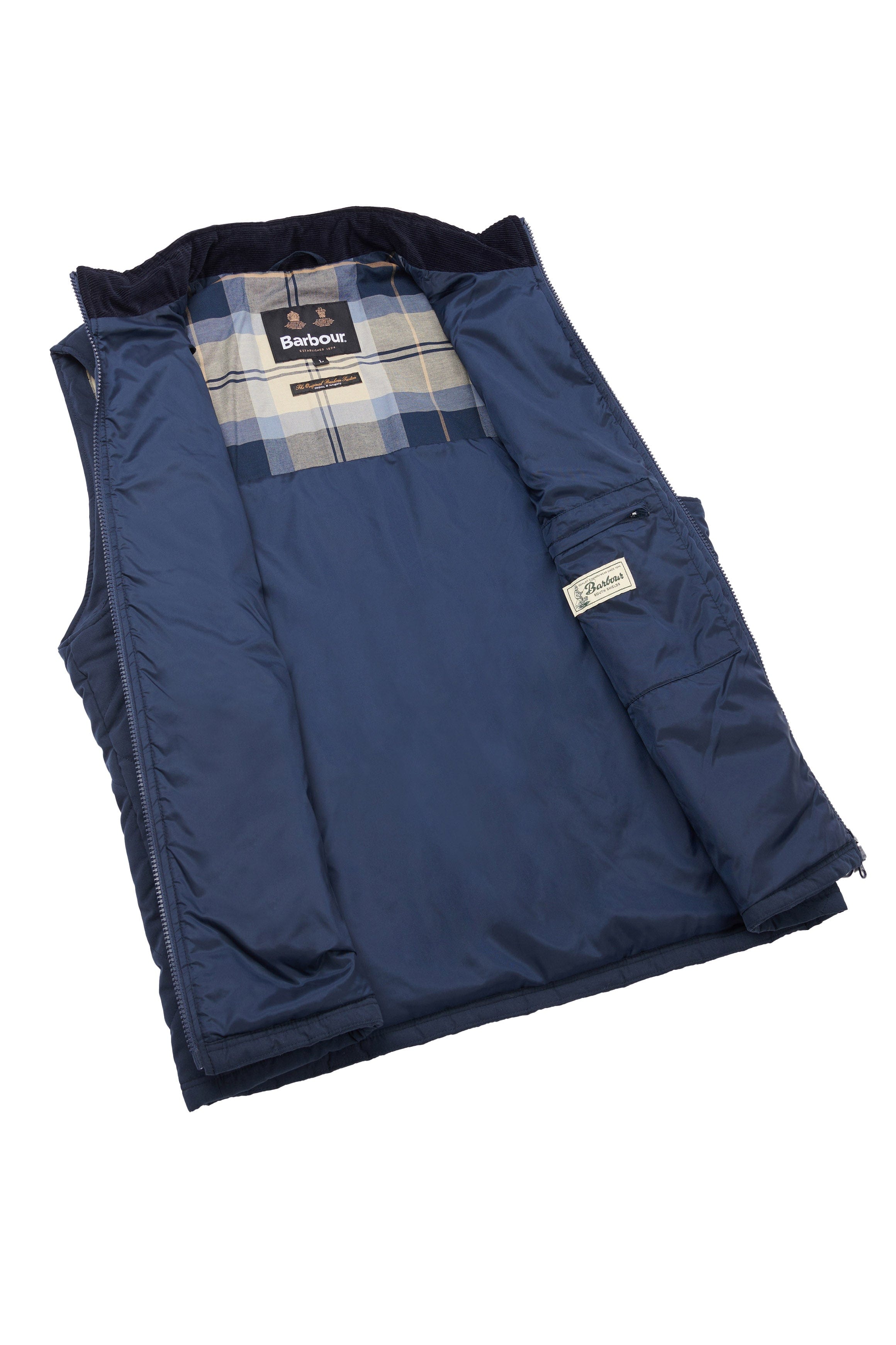 Barbour Kurt Gilet - Navy/River Birch Tartan