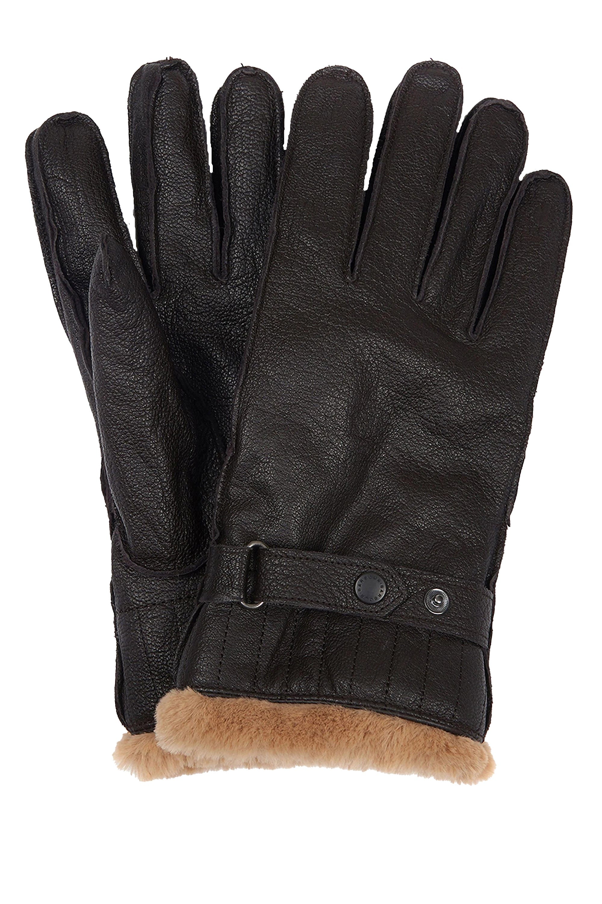 Barbour Leather Utility Gloves - Black