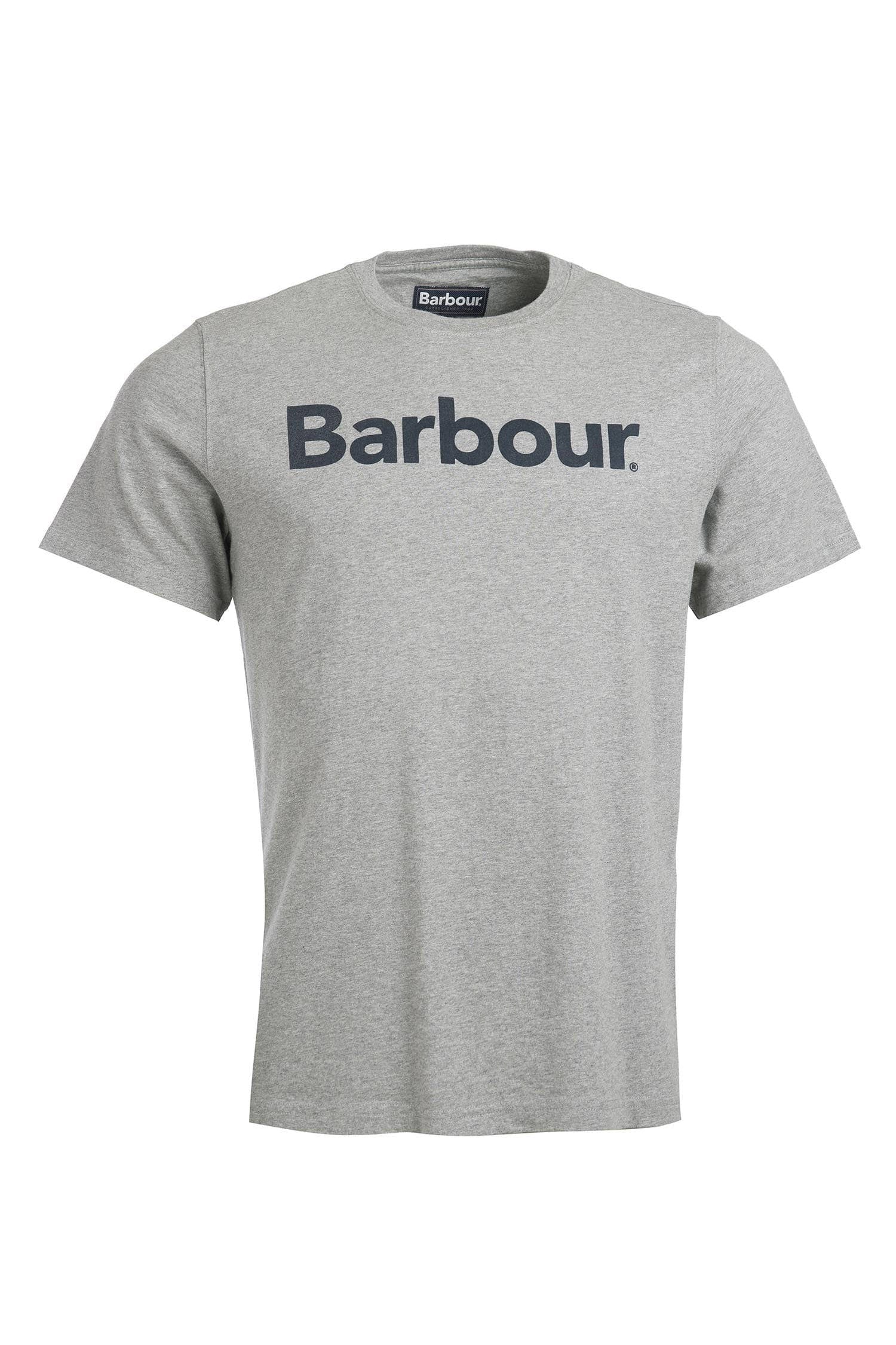 Barbour Logo Tee - Gray Marl