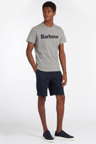 Barbour Logo Tee - Gray Marl