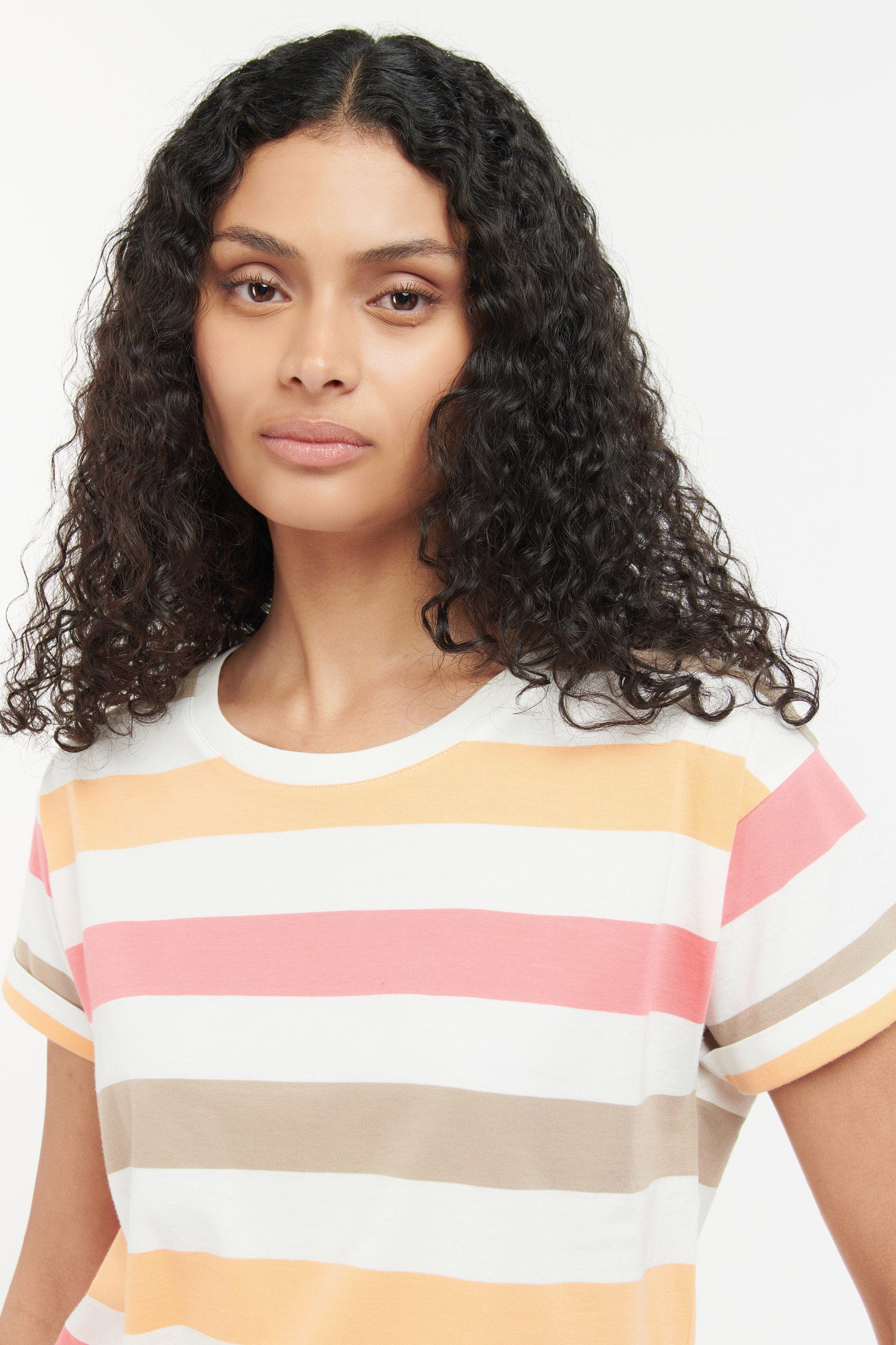 Barbour Lyndale Top - Papaya Multi