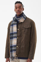 Barbour New Check Tartan Scarf - Sand Beige Plaid USC0137_BE51_OS