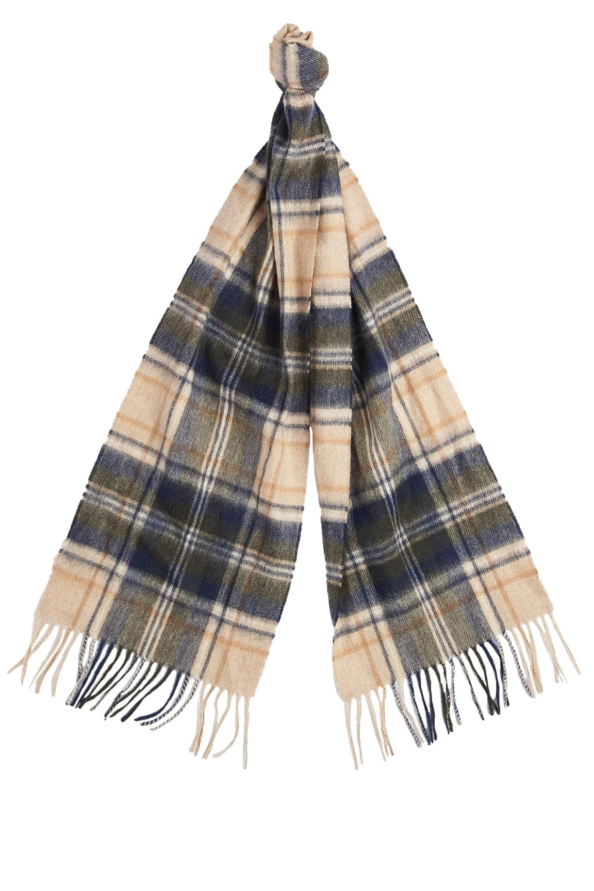 Barbour New Check Tartan Scarf - Sand Beige Plaid USC0137_BE51_OS