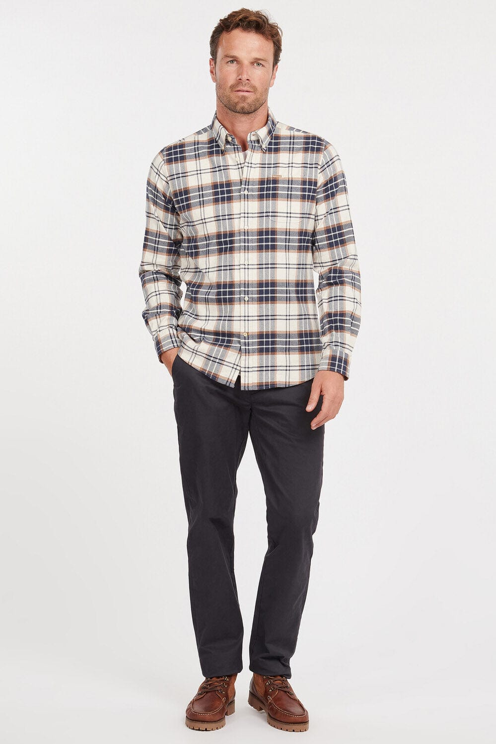 Barbour Portdown Tailored Shirt - Ecru