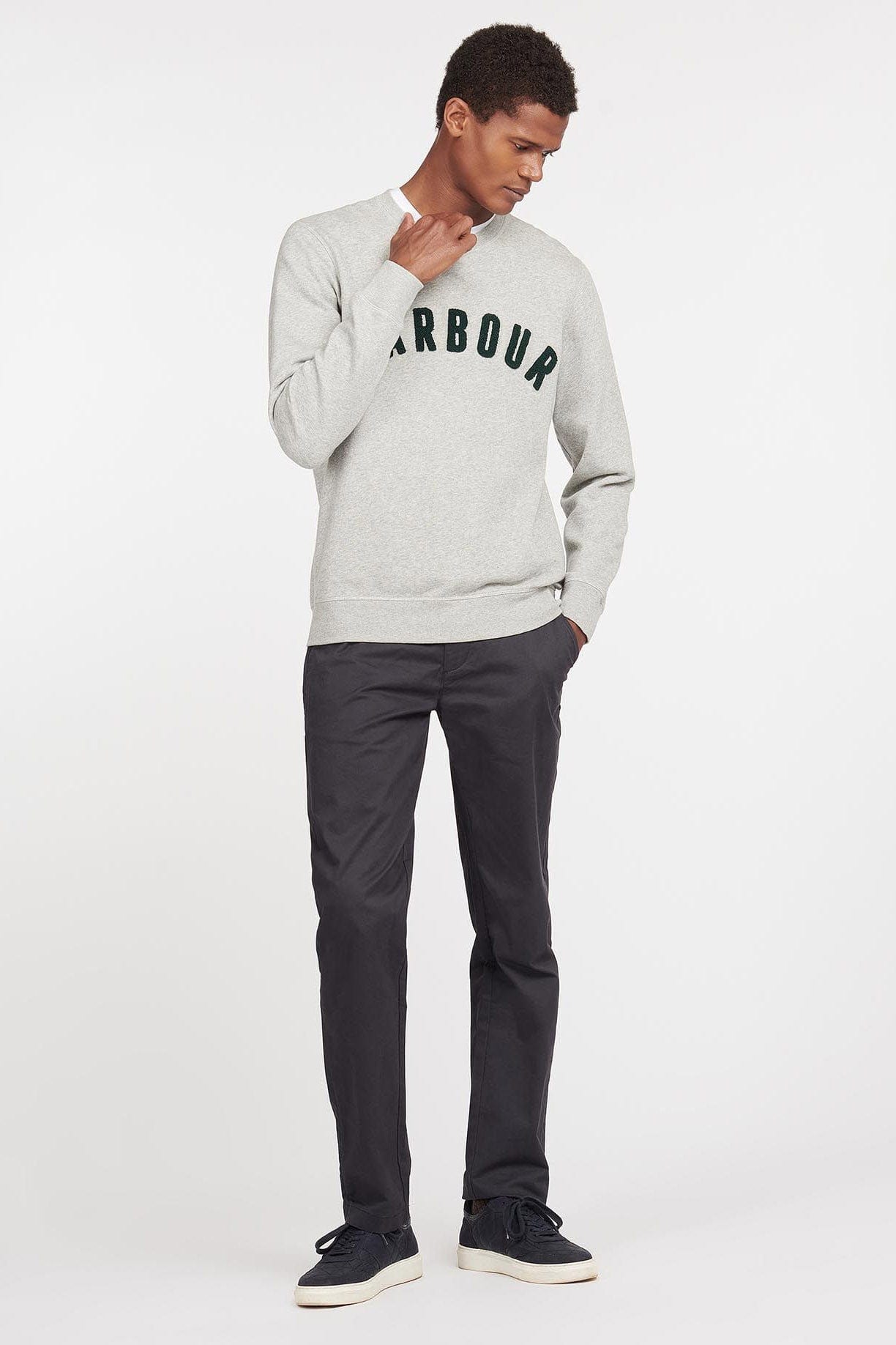 Barbour Prep Logo Sweatshirt - Grey Marl