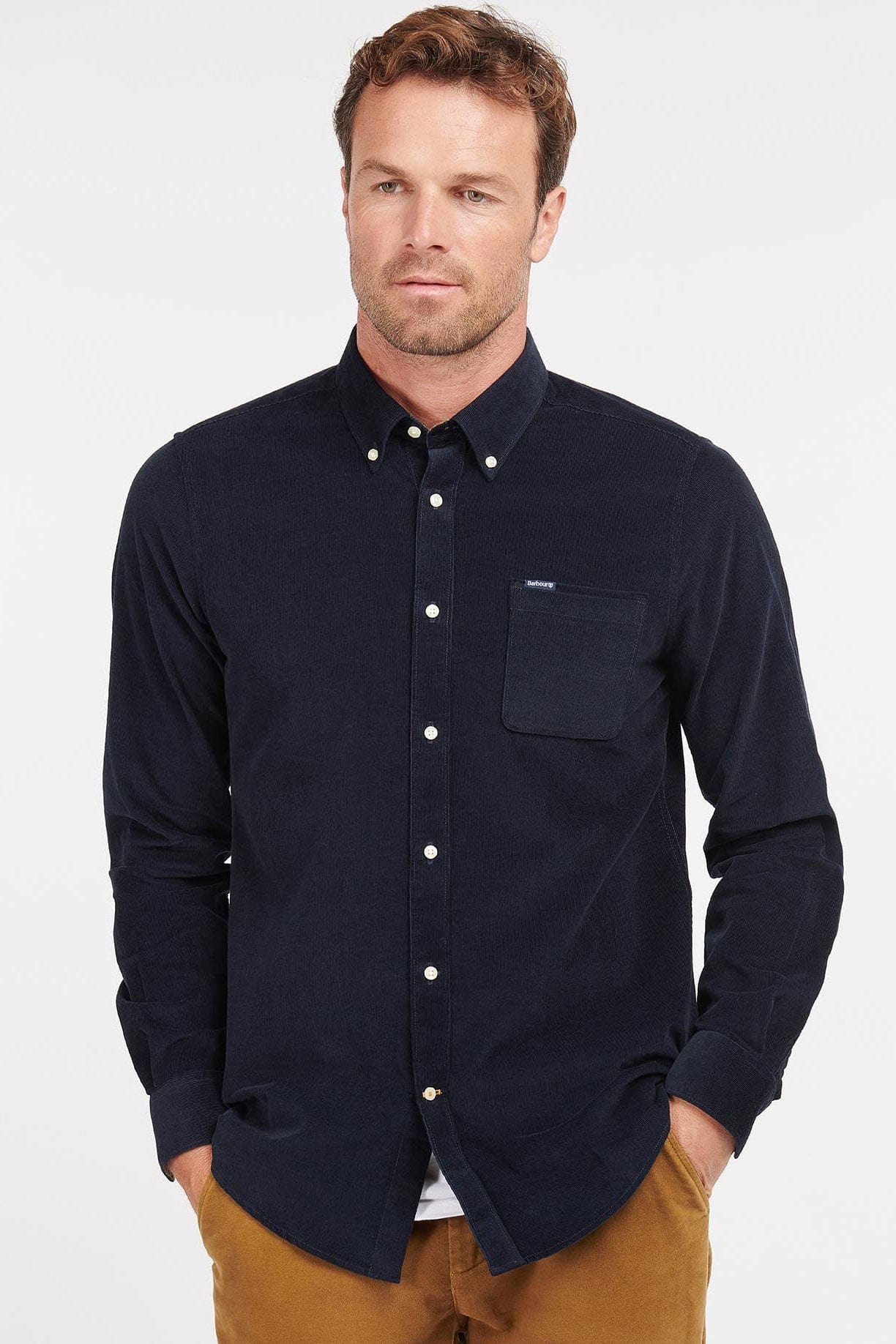 Barbour Ramsey Tailored Checked Shirt - Navy