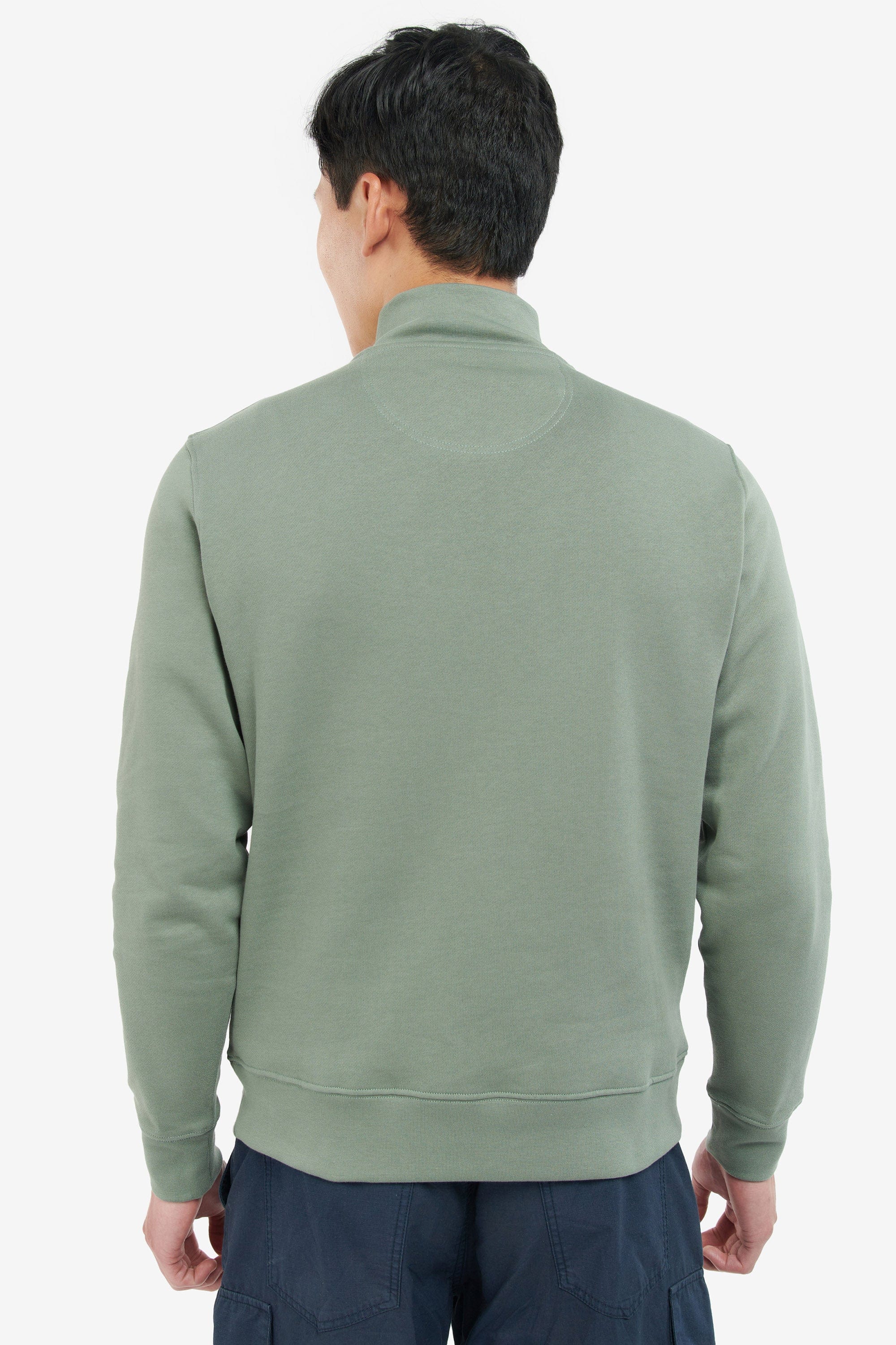 Barbour Rothley Half Zip Sweatshirt - Agave Green
